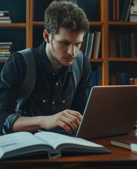 Expert reviewing academic transcripts translated for global recognition to ensuring international academic accreditation.