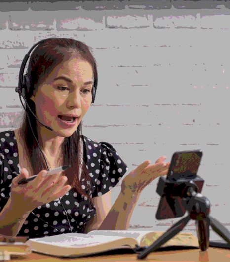 A marketing editor applies Tagalog Subtitling Services for a business ad campaign targeting Filipino customers online.