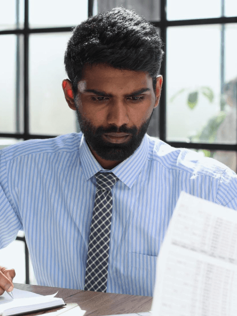 A legal translator formats a Marathi affidavit for court, and Marathi translation services keep names and stamps consistent.