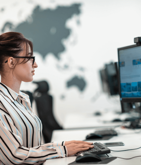 A translator working on multilingual transcripts, ensuring precision and affordability in transcript translation services. A translator working on multilingual transcripts, ensuring precision and affordability in transcript translation services.