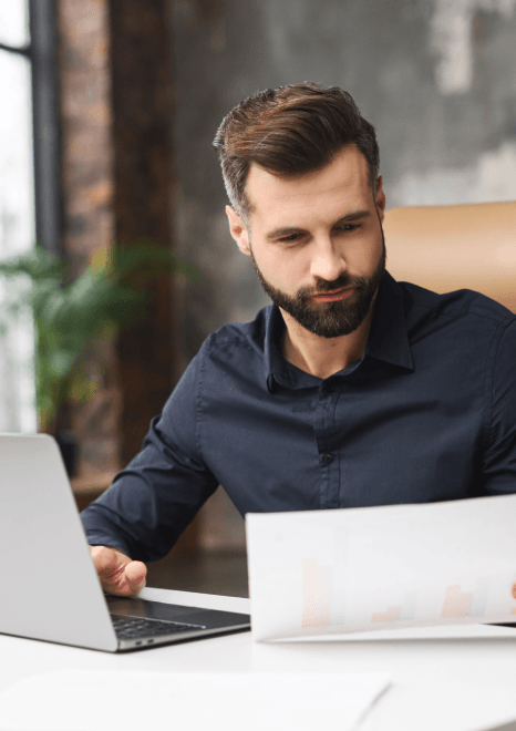 A developer reviews translated API docs as fintech translation services support crypto platform integration in many locales.