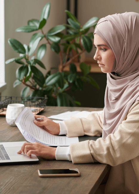 Customer using Arabic Document Translation Services to meet diverse personal and professional needs.