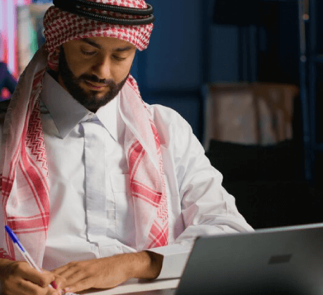 A translator working on Arabic translation, ensuring accuracy and affordability for seamless global communication. A translator working on Arabic translation, ensuring accuracy and affordability for seamless global communication.