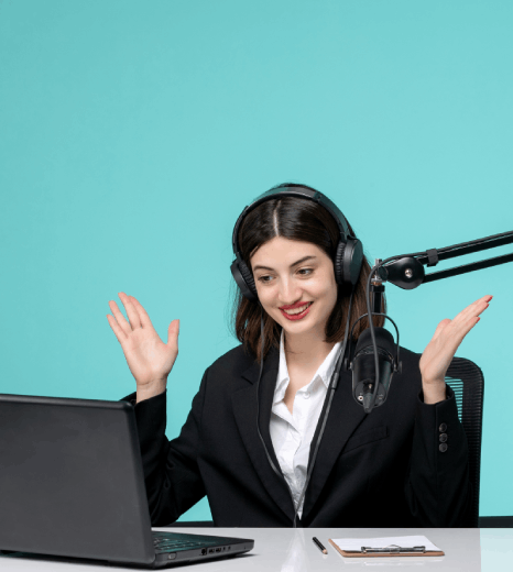 Translator enhancing visual content using professional Dubbing Services for clear and synchronized audio and video.