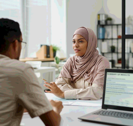 Linguist builds a Somali and English term glossary beside the transcript as Somali Transcription Services keep meaning.