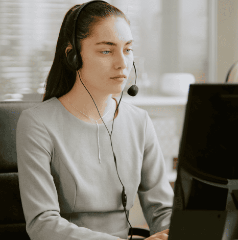 Customer accesses content with broadcast captioning, ensuring unmatched accessibility for deaf and hard-of-hearing viewers.