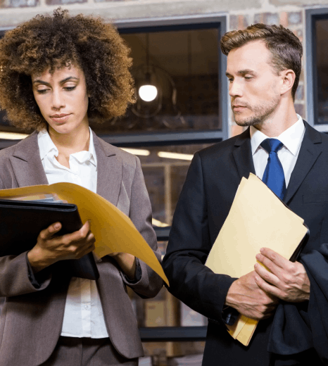 A legal staffer marks up a Swedish vendor contract as Swedish translation services align business terms and layout.