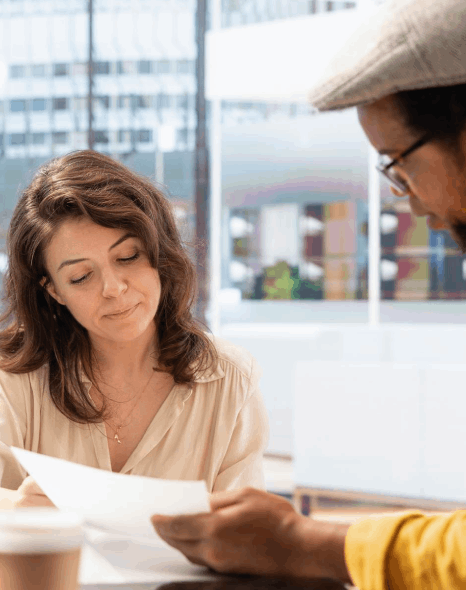 A certified translator matches diacritics and stamps on a birth certificate using Croatian translation services for USCIS.