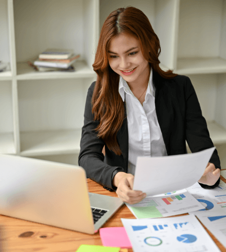 Translator reviewing chemical safety sheets to deliver accurate SDS and MSDS translation services for global compliance.