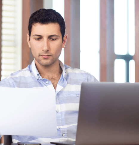 certified translator meticulously delivering textbook translation services, ensuring precise accuracy and expert quality.