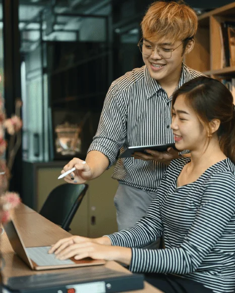Students learning with educational materials translated through comprehensive language services for diverse learners. Students learning with educational materials translated through comprehensive language services for diverse learners.