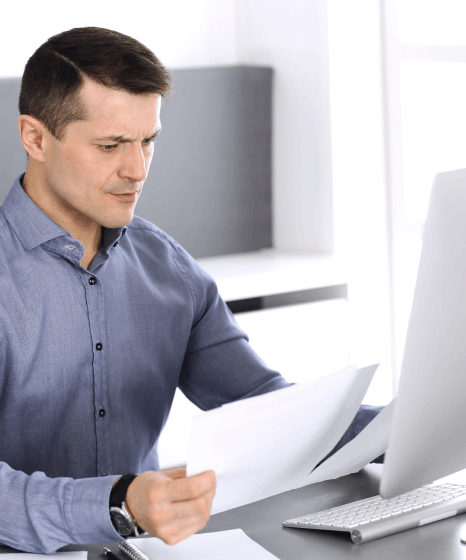 A project manager tracks large and small force documentation, coordinating comprehensive Military Translation Services.