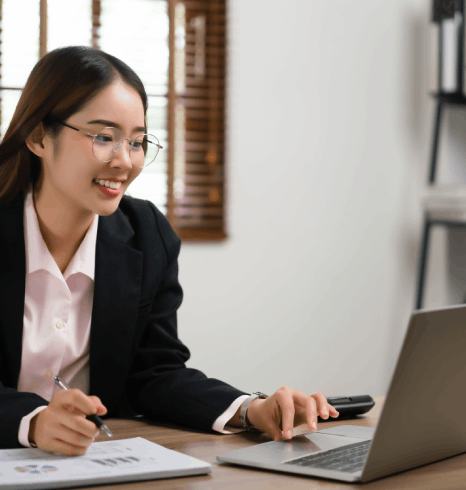 A reviewer signs a confidentiality agreement for Birth Certificate Translation services in New York tied to mortgage records.