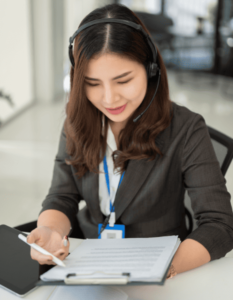 Professional ensuring transcription services media are handled with utmost data security and confidentiality. Professional ensuring transcription services media are handled with utmost data security and confidentiality.