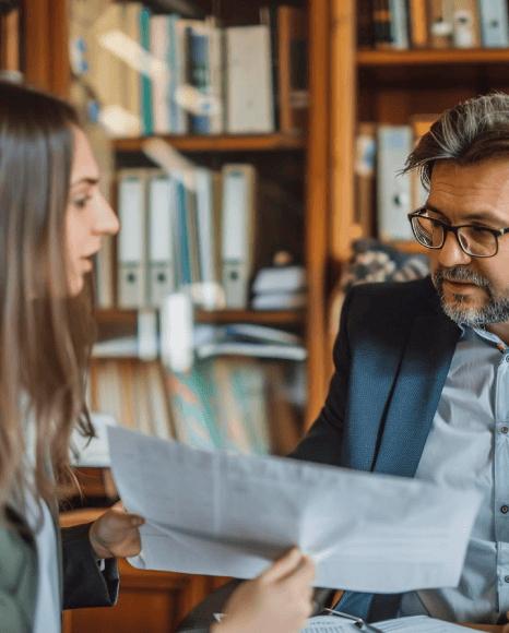 A lawyer compares a bilingual contract as Estonian translation services keep clauses, dates, and defined terms consistent.