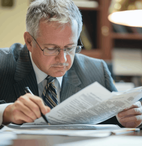 A translator compares a Swahili contract to the English draft, delivering Swahili translation services for legal filings.