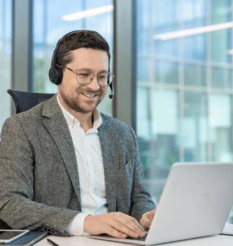 Voice talent reads authority-led corporate narration with Deep Voiceover Services to reinforce trust across a brand message.