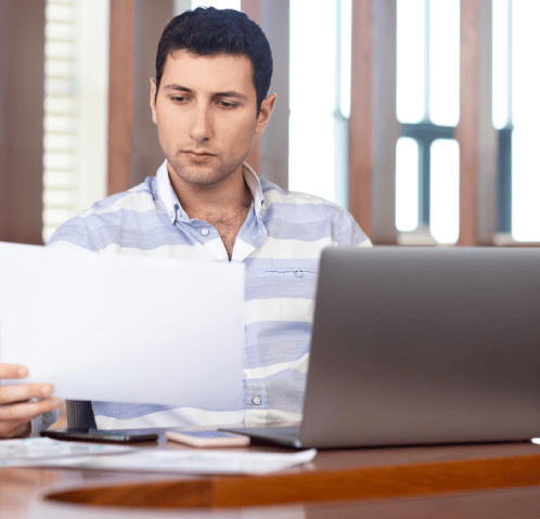 A translator working on course material translation to help students achieve academic success worldwide.