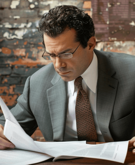 A paralegal organizes court filings and a transcript, relying on Romanian translation services to match court formatting.
