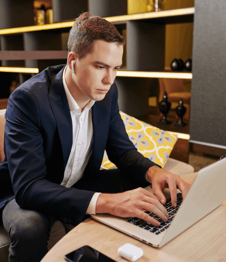 Women working on laptop in office