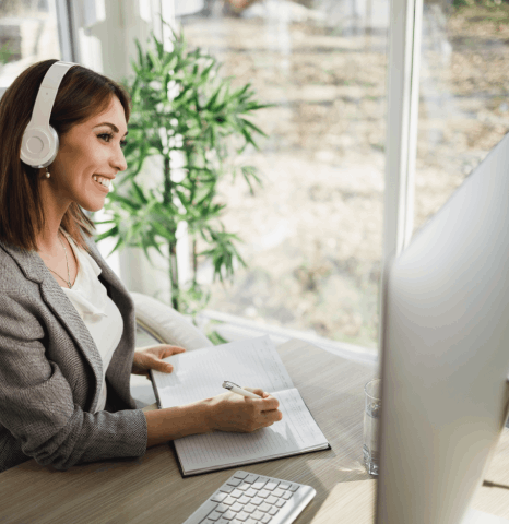 A QA lead reviews transcript accuracy metrics as Research Transcription Services meet strict data quality standards.
