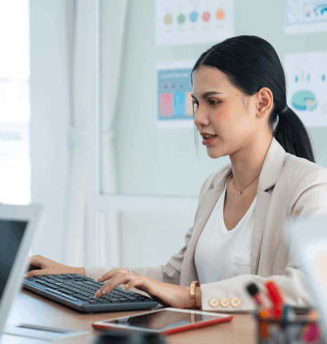 Developer applies numeric data entry services to map technical elements into database fields, validating schemas and formats.