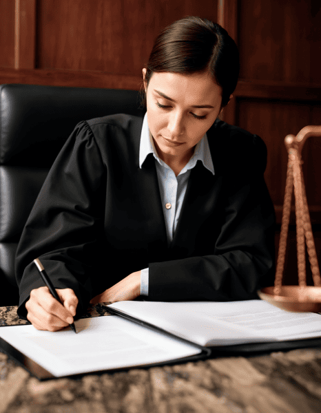 Legal professional utilizing translation services for a wide range of court documents, ensuring legal compliance.
