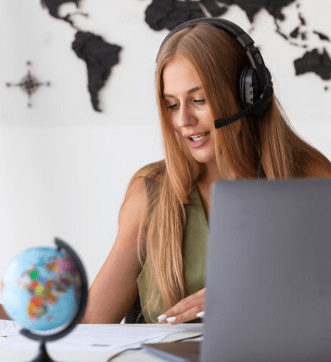 Dubbing artist creating engaging audio, enhancing viewer experience and customer satisfaction with dubbing services.