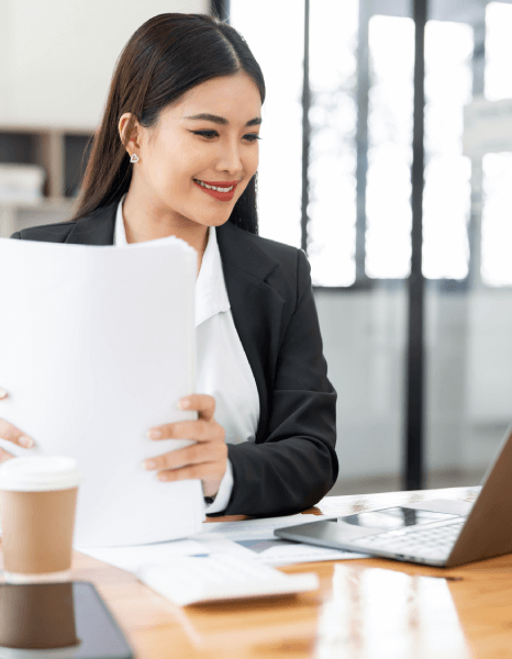 Professional translator handling official paperwork under Dutch Translation Services with strict quality control.