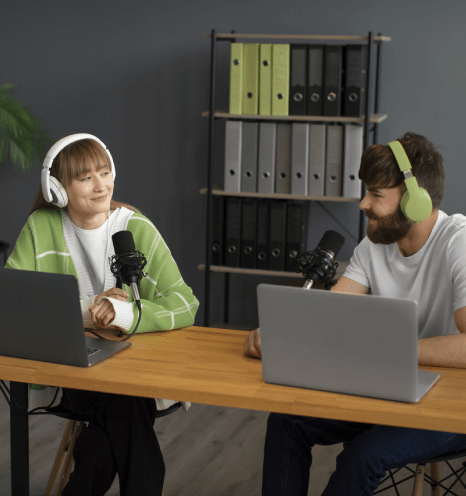 A expert working on laptop,representing end-to-end voice-over services with full compliance and post-delivery support. A expert working on laptop,representing end-to-end voice-over services with full compliance and post-delivery support.