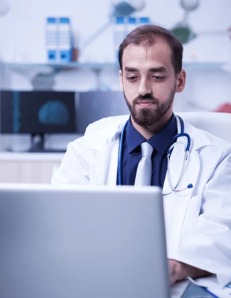 Doctor in NYC using quick medical document translations to ensure fast patient care with accuracy and quality.