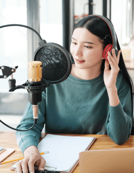 Voice artist performing Dubbing Services for films to preserve emotional depth and audience connection.