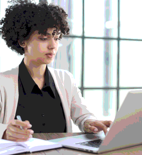 A manager reads a labeled meeting transcript from Haitian Creole Transcription Services to confirm business action items.