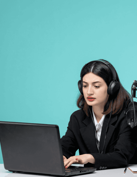 Transcriptionist working on flawless audio and video transcription, ensuring high-quality and accurate business content. Transcriptionist working on flawless audio and video transcription, ensuring high-quality and accurate business content.
