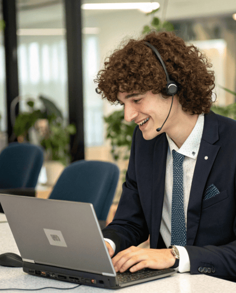 Professional audio describer narrates key visuals in a video following a meticulous process to create accurate descriptions.