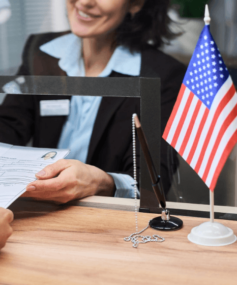 A user uploads scans to a secure portal while Farsi Translation Services handle immigration documents confidentially.