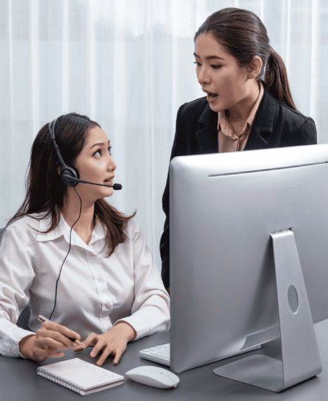 Clients receiving narration voice-over services from skilled experts, ensuring incredible quality and attention to detail.