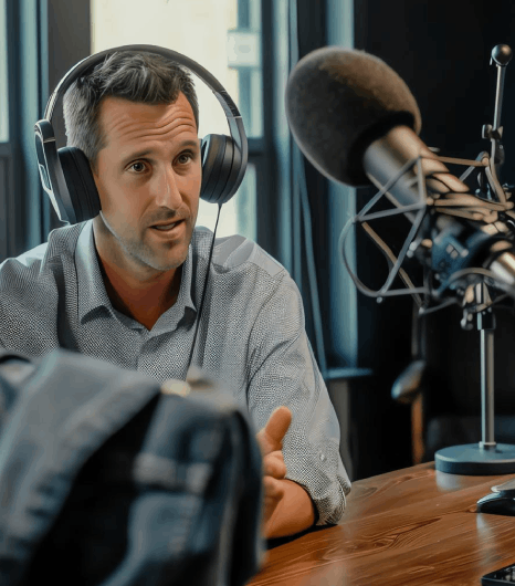 An engineer narrates a machine manual in a booth, using Voice Over Styles that fit industrial technical training content.