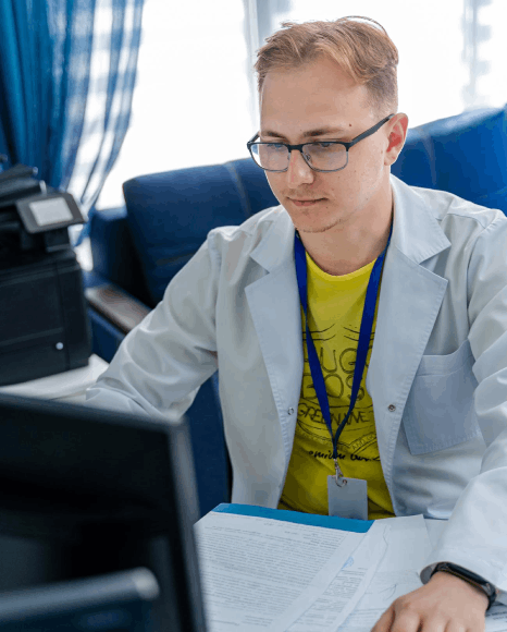 An editor checks a bilingual style guide, using Hungarian translation services to keep industry terms consistent.