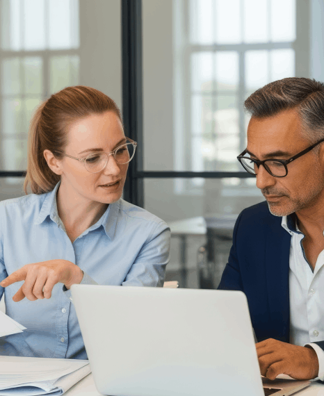 A tech team reviews a localized software guide as same day translation services handle industry manuals in many languages.