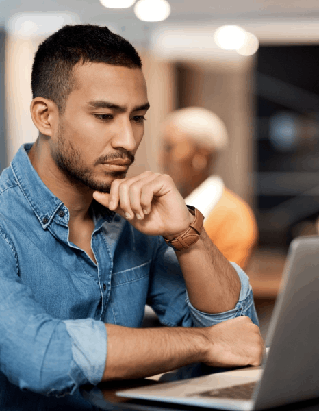 A marketer reviews localized ad variants while social media translation services refine industry wording for promotions.