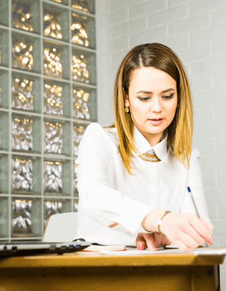 A specialist checks medical device labels and warnings while Bulgarian translation services ensure industry-specific.