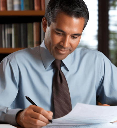 A translator cross-checks a technical glossary while delivering industry-specific Swahili translation services for manuals.