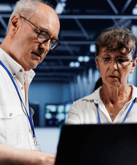 A researcher and translator align key terms in a study draft, using industry-specific Lithuanian translation services.