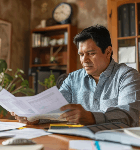 A linguist compares Tibetan and English contract terms, delivering industry-specific Tibetan translation services.