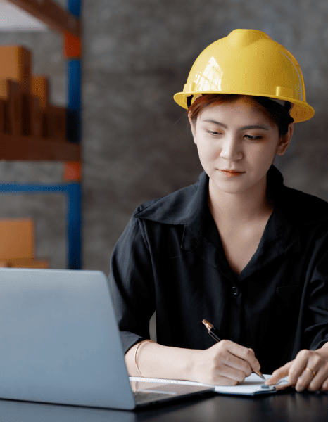 Industry worker using confidentiality and accuracy through industry focused Chinese Subtitling Services.