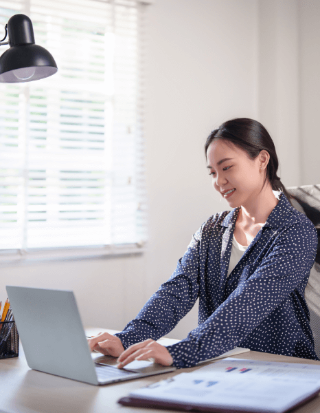The student uses Korean translation services in New York City for academic transcripts and educational content.