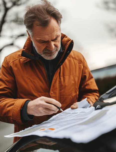 An analyst compares warranty agreements line by line, relying on automotive translation services to protect legal meaning.