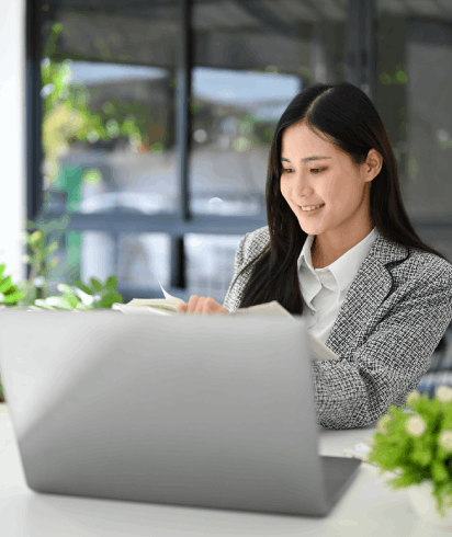 A translator working on Legal documents with precision, ensuring accurate translations for attorneys and legal firms.
