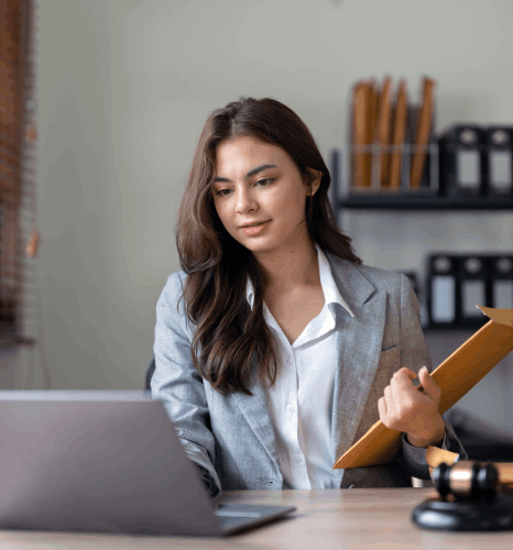 Lawyer in Brooklyn ensuring accurate translations of court documents for cases requiring sworn and notarized translations.